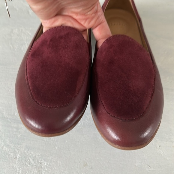Dansko Lace Loafers Glazed Leather & Suede Slip-Ons Flats in Wine Size 38 7-7.5 - Picture 6 of 16